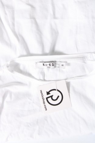 Γυναικεία μπλούζα NA-KD, Μέγεθος XS, Χρώμα Λευκό, Τιμή 14,85 €