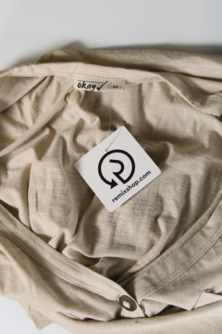 Γυναικεία μπλούζα Okay, Μέγεθος XL, Χρώμα  Μπέζ, Τιμή 5,29 €