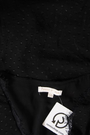 Дамска блуза Peace N' Love, Размер S, Цвят Черен, Цена 3,04 лв.
