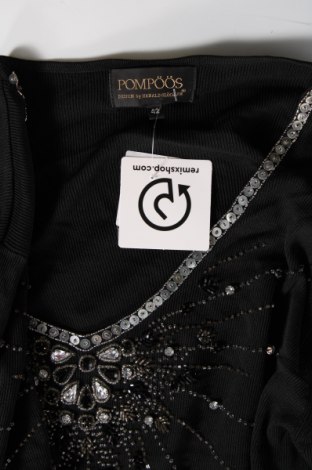 Дамска блуза Pompoos Design By Harald Gloockler, Размер L, Цвят Черен, Цена 20,40 лв.