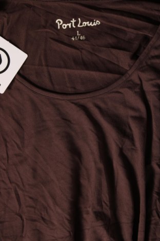 Γυναικεία μπλούζα Port Louis, Μέγεθος XL, Χρώμα Καφέ, Τιμή 3,06 €