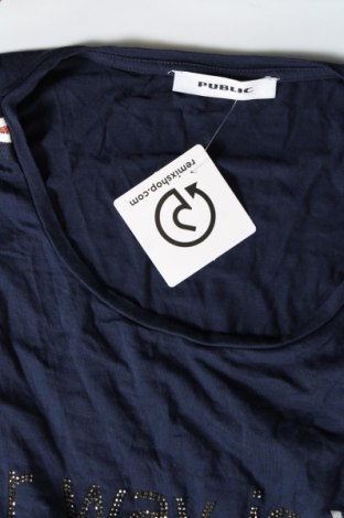 Γυναικεία μπλούζα Public, Μέγεθος M, Χρώμα Μπλέ, Τιμή 3,88 €