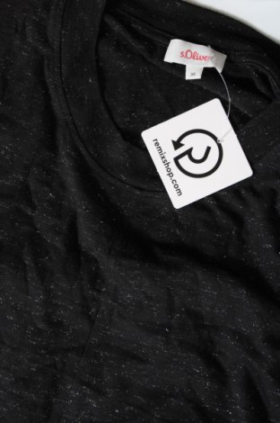 Γυναικεία μπλούζα S.Oliver, Μέγεθος S, Χρώμα Μαύρο, Τιμή 2,23 €