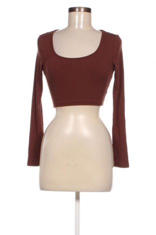 Дамска блуза SHEIN, Размер XS, Цвят Кафяв, Цена 6,65 лв.