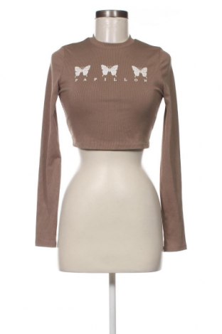 Дамска блуза SHEIN, Размер S, Цвят Кафяв, Цена 6,27 лв.