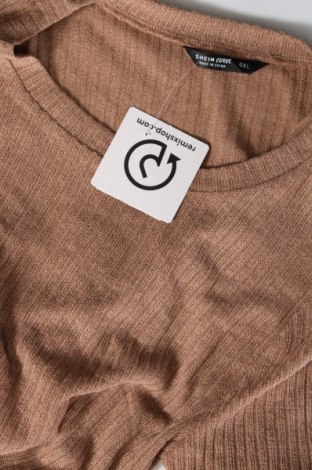 Γυναικεία μπλούζα SHEIN, Μέγεθος XL, Χρώμα  Μπέζ, Τιμή 2,59 €