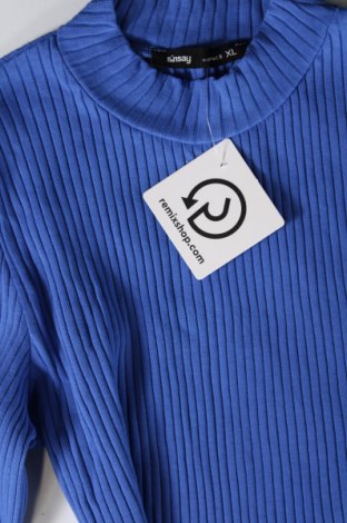 Γυναικεία μπλούζα Sinsay, Μέγεθος XL, Χρώμα Μπλέ, Τιμή 4,08 €