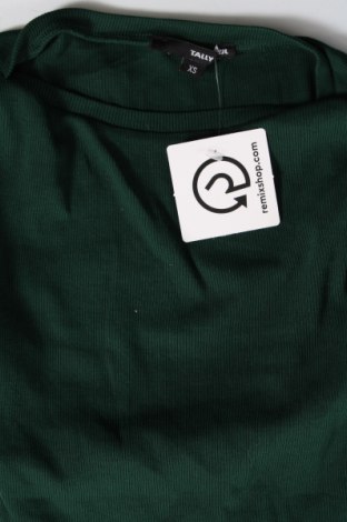 Дамска блуза Tally Weijl, Размер XS, Цвят Зелен, Цена 19,00 лв.
