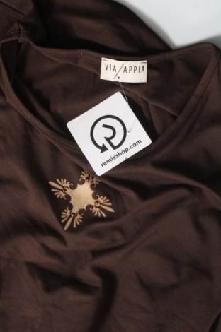 Γυναικεία μπλούζα Via Appia, Μέγεθος S, Χρώμα Καφέ, Τιμή 3,86 €