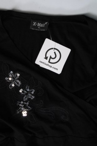 Γυναικεία μπλούζα X-Mail, Μέγεθος XL, Χρώμα Μαύρο, Τιμή 5,17 €