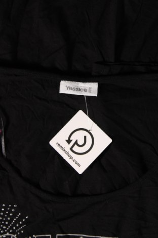 Γυναικεία μπλούζα Yessica, Μέγεθος L, Χρώμα Μαύρο, Τιμή 11,75 €