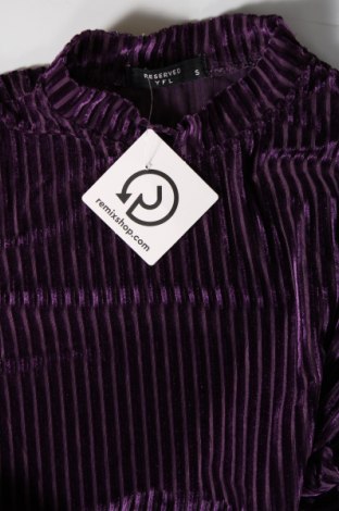 Γυναικεία μπλούζα Yfl Reserved, Μέγεθος S, Χρώμα Βιολετί, Τιμή 3,88 €