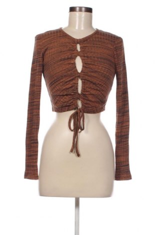 Дамска блуза Zara, Размер S, Цвят Кафяв, Цена 5,80 лв.