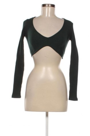Дамска блуза Zara, Размер S, Цвят Зелен, Цена 11,40 лв.