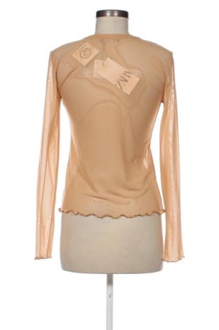 Дамска блуза Zara, Размер S, Цвят Бежов, Цена 13,53 лв.