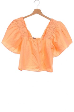 Дамска блуза Zara, Размер XS, Цвят Оранжев, Цена 15,00 лв.