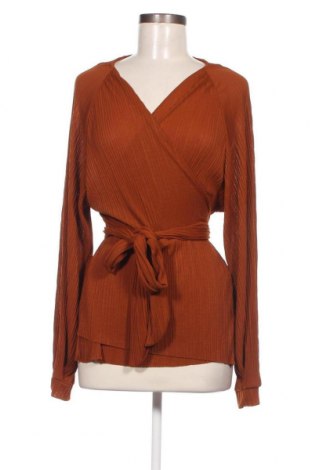 Дамска блуза Zara, Размер L, Цвят Кафяв, Цена 8,00 лв.