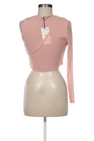 Дамска блуза Zara, Размер L, Цвят Розов, Цена 8,10 лв.
