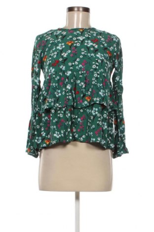Дамска блуза Zara Trafaluc, Размер S, Цвят Зелен, Цена 9,60 лв.