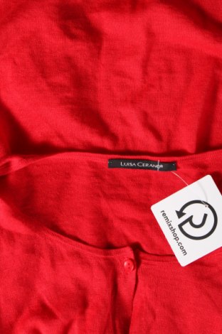 Γυναικεία ζακέτα Luisa Cerano, Μέγεθος L, Χρώμα Κόκκινο, Τιμή 16,72 €