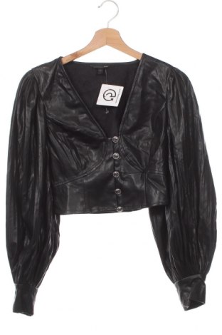 Γυναικείο δερμάτινο πουκάμισο Guess, Μέγεθος S, Χρώμα Μαύρο, Τιμή 33,65 €