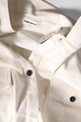 Дамска кожена риза Tally Weijl, Размер S, Цвят Бял, Цена 25,00 лв.