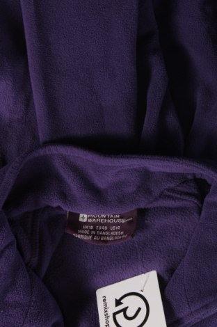 Γυναικεία μπλούζα fleece Mountain Warehouse, Μέγεθος XL, Χρώμα Βιολετί, Τιμή 6,42 €