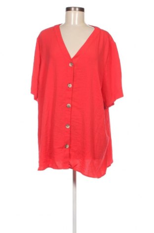 Γυναικείο πουκάμισο, Μέγεθος 3XL, Χρώμα Κόκκινο, Τιμή 8,81 €