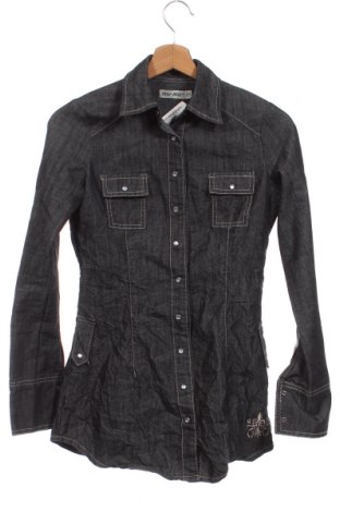 Γυναικείο πουκάμισο 98-86, Μέγεθος XS, Χρώμα Γκρί, Τιμή 2,23 €