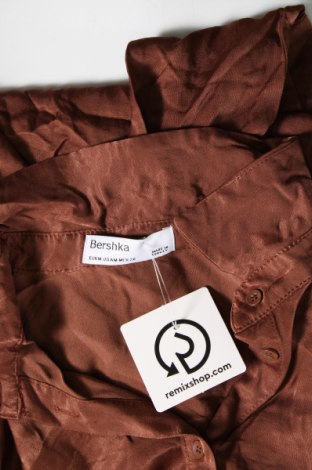 Γυναικείο πουκάμισο Bershka, Μέγεθος M, Χρώμα Καφέ, Τιμή 3,09 €