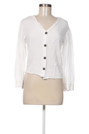 Дамска риза Bershka, Размер XS, Цвят Бял, Цена 6,50 лв.