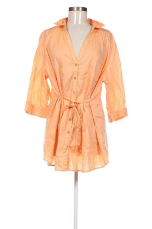 Γυναικείο πουκάμισο Bpc Bonprix Collection, Μέγεθος 3XL, Χρώμα Πορτοκαλί, Τιμή 8,81 €