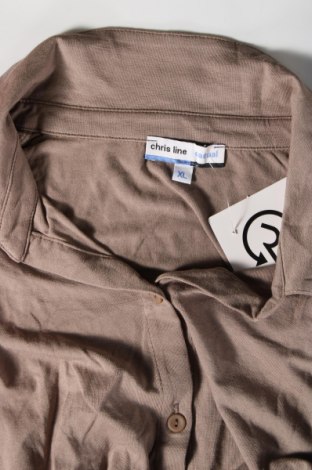 Γυναικείο πουκάμισο Chris Line, Μέγεθος XL, Χρώμα  Μπέζ, Τιμή 10,20 €