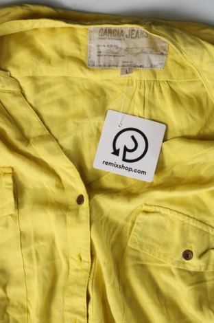 Γυναικείο πουκάμισο Garcia Jeans, Μέγεθος L, Χρώμα Κίτρινο, Τιμή 7,34 €