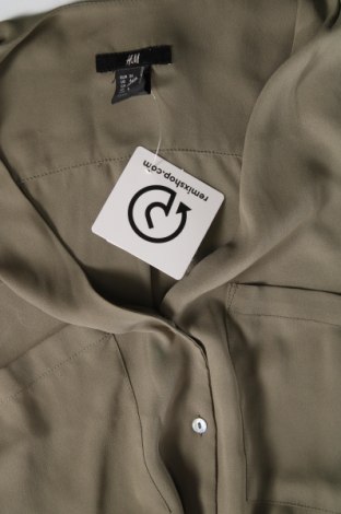 Дамска риза H&M, Размер XS, Цвят Зелен, Цена 25,00 лв.
