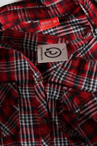Γυναικείο πουκάμισο Infinity, Μέγεθος XL, Χρώμα Κόκκινο, Τιμή 11,13 €