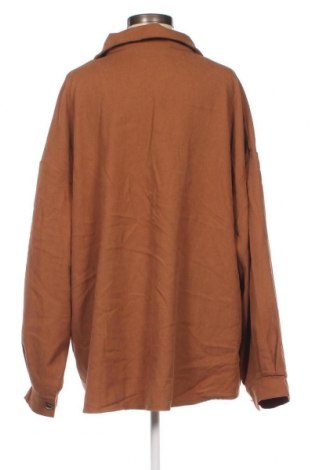 Γυναικείο πουκάμισο SHEIN, Μέγεθος 4XL, Χρώμα Καφέ, Τιμή 15,46 €