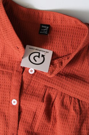 Γυναικείο πουκάμισο SHEIN, Μέγεθος L, Χρώμα Καφέ, Τιμή 3,09 €