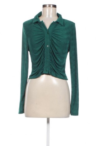 Γυναικείο πουκάμισο SHEIN, Μέγεθος L, Χρώμα Πράσινο, Τιμή 4,17 €