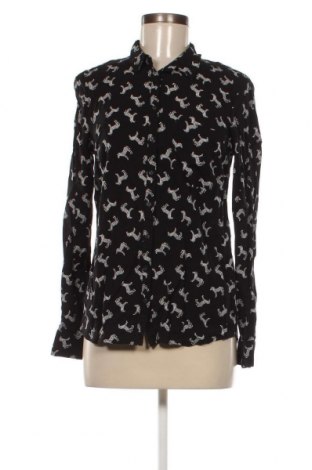 Γυναικείο πουκάμισο Sinsay, Μέγεθος L, Χρώμα Μαύρο, Τιμή 5,37 €