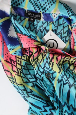 Γυναικείο πουκάμισο Threadz, Μέγεθος XXL, Χρώμα Πολύχρωμο, Τιμή 14,85 €