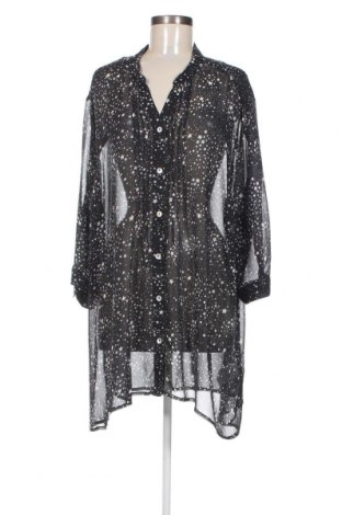 Γυναικείο πουκάμισο Ulla Popken, Μέγεθος XL, Χρώμα Μαύρο, Τιμή 12,03 €