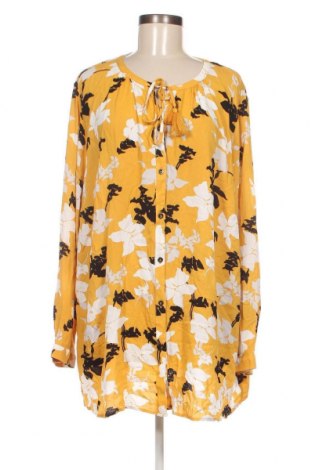 Γυναικείο πουκάμισο Ulla Popken, Μέγεθος XXL, Χρώμα Κίτρινο, Τιμή 14,85 €
