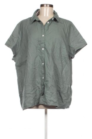 Γυναικείο πουκάμισο Up 2 Fashion, Μέγεθος 4XL, Χρώμα Πράσινο, Τιμή 8,35 €