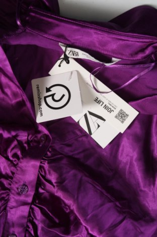 Γυναικείο πουκάμισο Zara, Μέγεθος XS, Χρώμα Βιολετί, Τιμή 27,84 €