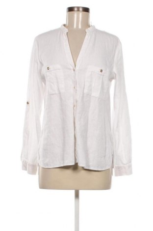 Дамска риза Zara, Размер M, Цвят Бял, Цена 19,99 лв.