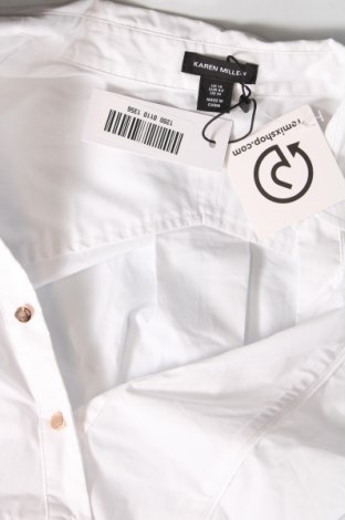 Γυναικείο πουκάμισο-κορμάκι Karen Millen, Μέγεθος L, Χρώμα Λευκό, Τιμή 91,75 €