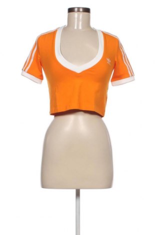 Γυναικείο t-shirt Adidas Originals, Μέγεθος XXS, Χρώμα Πορτοκαλί, Τιμή 14,35 €