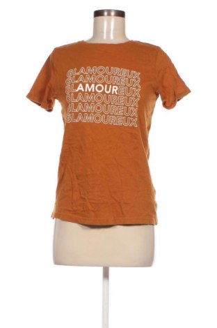 Дамска тениска Amisu, Размер XS, Цвят Кафяв, Цена 5,85 лв.