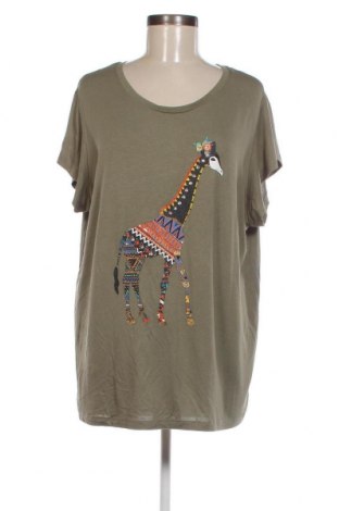 Γυναικείο t-shirt Bpc Bonprix Collection, Μέγεθος XL, Χρώμα Πράσινο, Τιμή 10,27 €